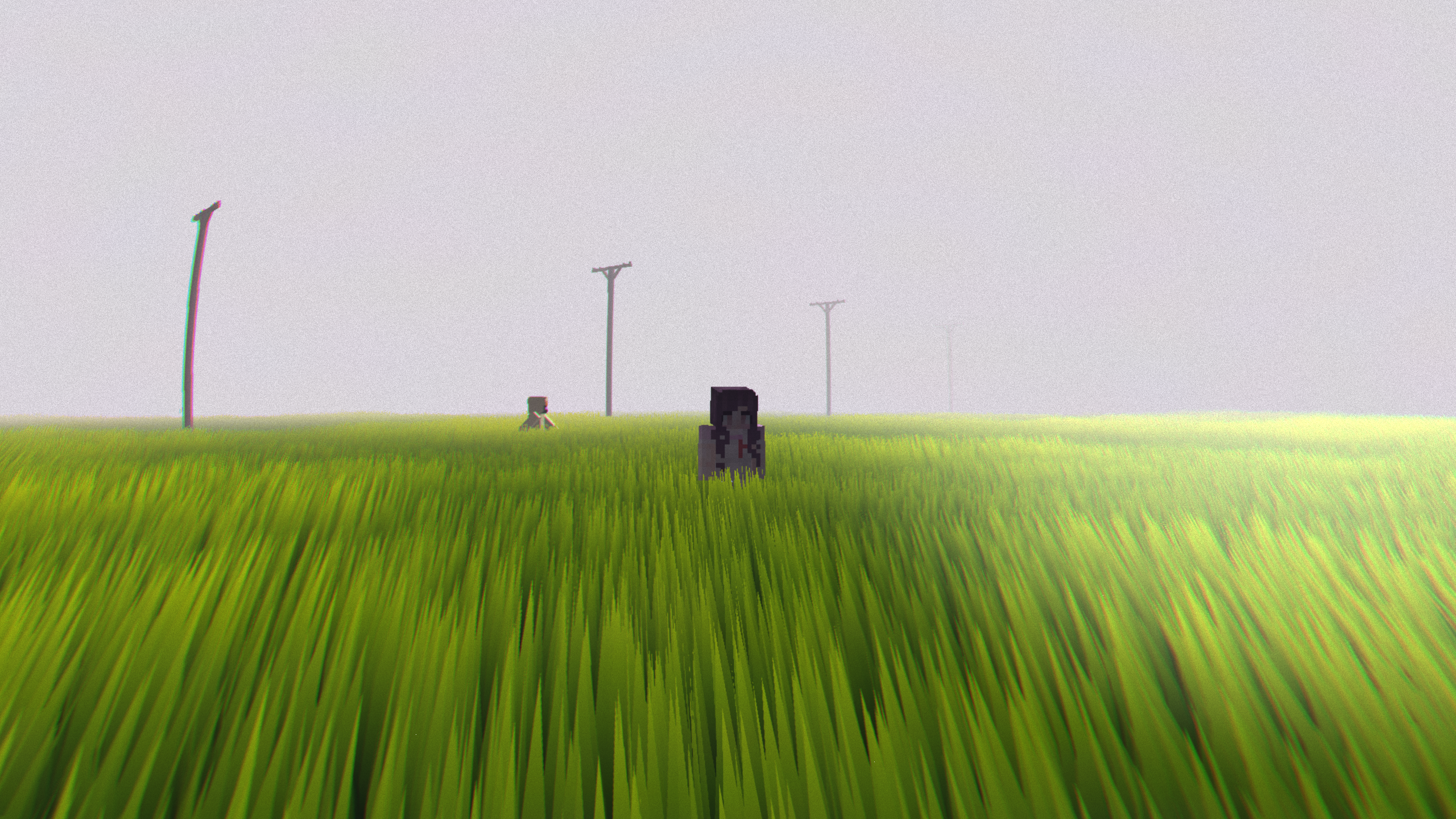 Grass field: dreamcore vibe