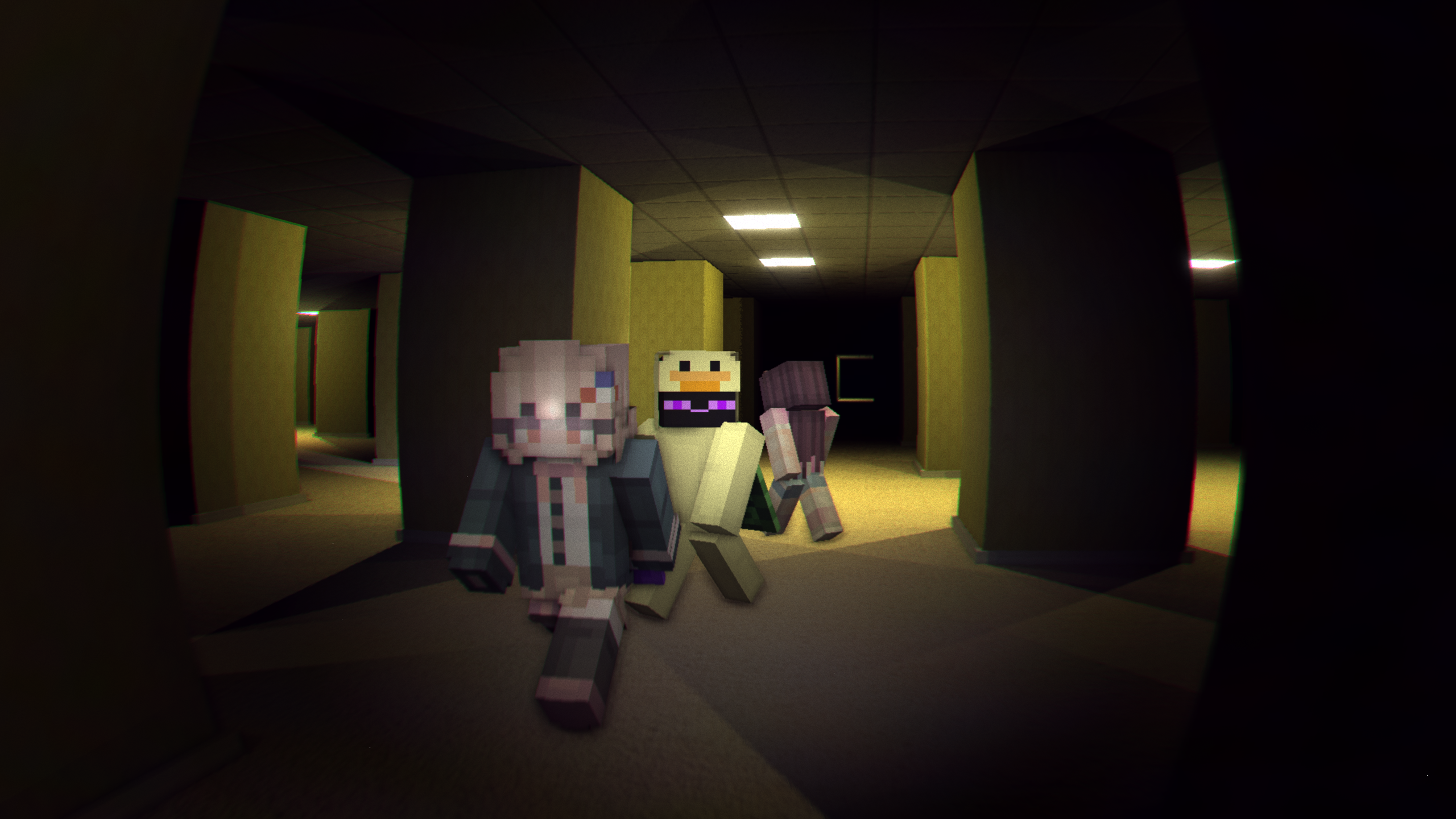 Level 0: long hallway
