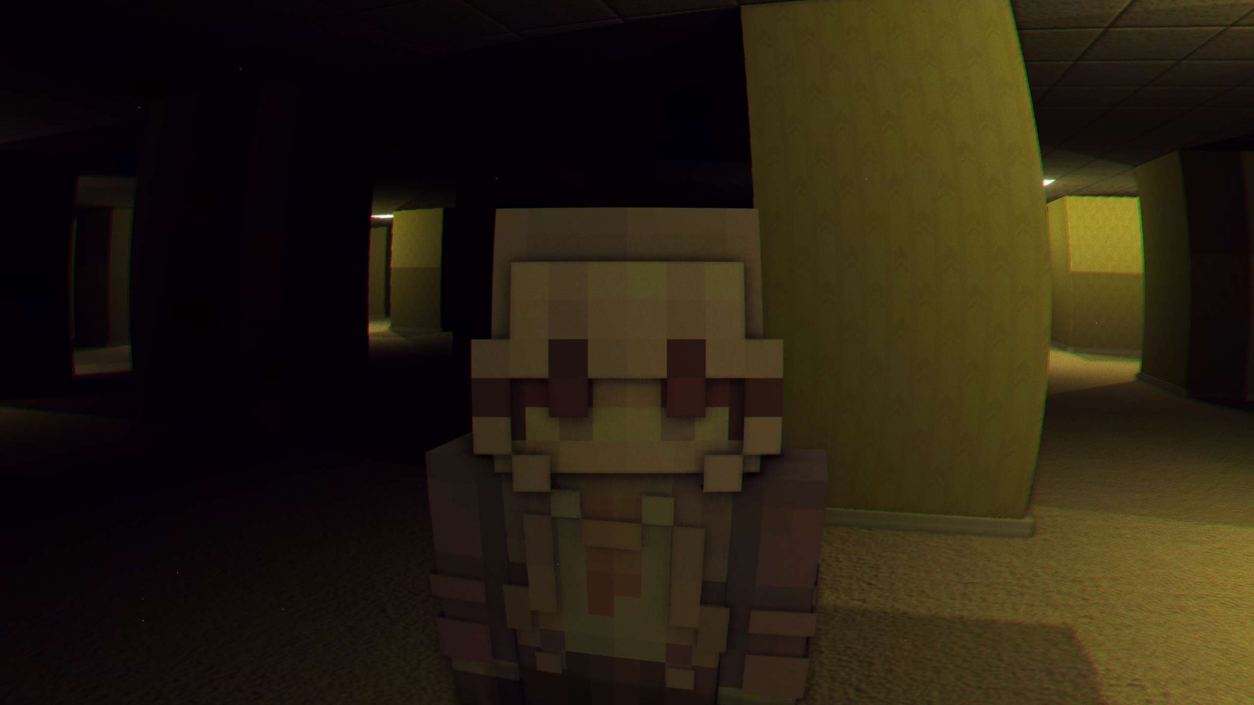 Level 0: glitchy VHS look