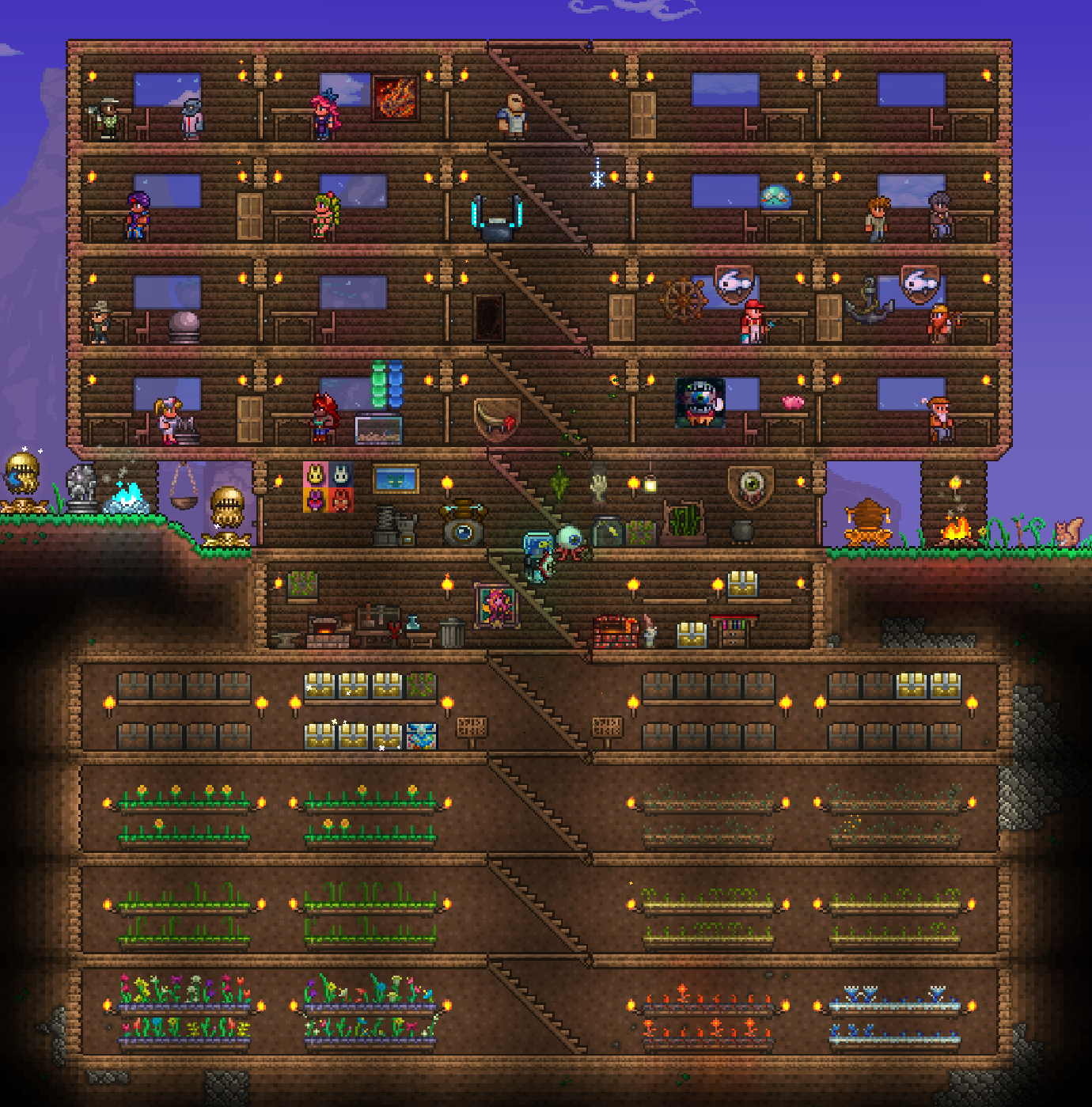 Boss progress and trophies