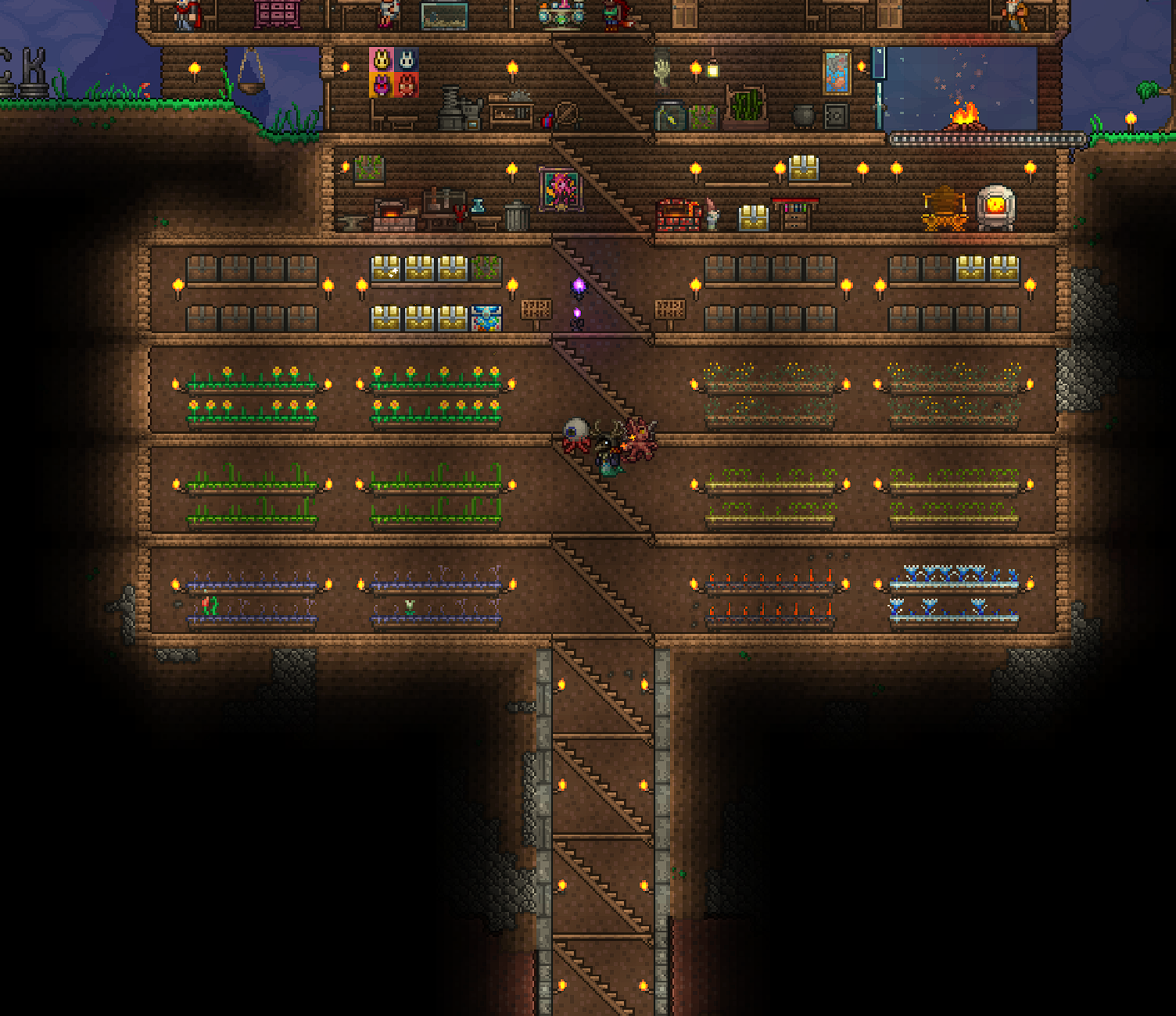 Secret tunnel / hellevator